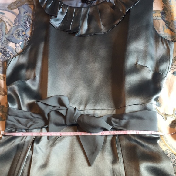 Tocca Blue Silk Dress Size 10 - Picture 5 of 6
